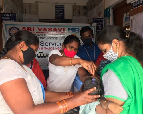 Pulse Polio Vaccination Program at Grama Sachivalayam, Chinna Nandamuru